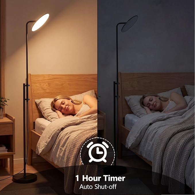 SUNMORY RGB Floor Lamps for Living Room, 32W/3000LM Bright LED Standing Lamp with Remote Control, Adjustable Tall Lamp with Stepless Dimmable, Modern Torchiere Corner Lamp for Gaming Room, Bedroom