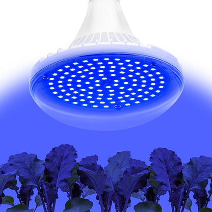 LED Plant Grow Light Bulb, 15W LED Aquarium Blue Light Blub with Royal Blue 450-460nm for Indoor Plants Veg and Aquarium Plants Growing, for Optimal Plant Structure & Form