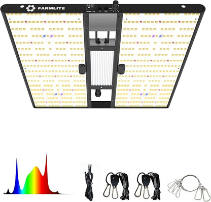 FARMLITE Grow Light for Indoor Plants Grow Light Full Spectrum Led Grow Lights Growing Lamp Daisy Chain Dimmable (200Watts)