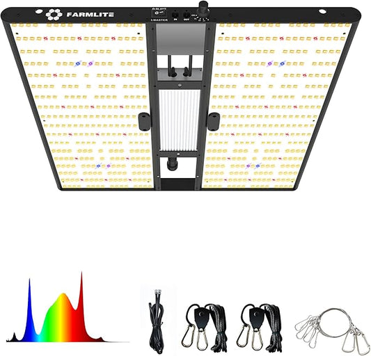 FARMLITE Grow Light for Indoor Plants Grow Light Full Spectrum Led Grow Lights Growing Lamp Daisy Chain Dimmable (200Watts)