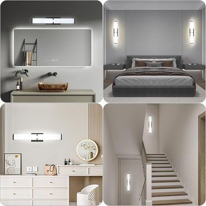LED Bathroom Vanity Light Cool White 5000K Black Modern Matte Bathroom Lighting Fixtures; 40 Inch IP44 40W Equivalent to Incandescent 350W for Over Mirror Vanity Light - ETL Listed (1 Pack)