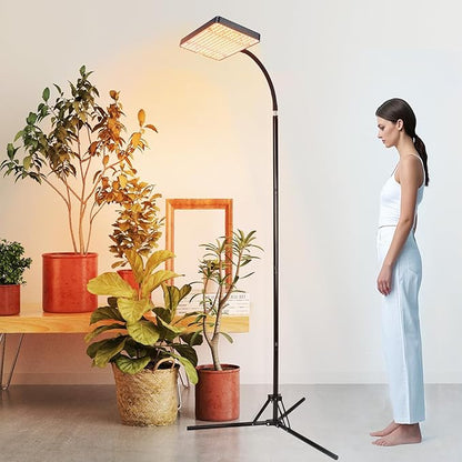 FECiDA 2026 Grow Lights with Upgraded Stand, Standing Grow Lights for Indoor Tall Plants, Bonsai Tree, 4/8/12/16/20 Hr Timer, 25 Watt Power Draw, NO Need Adapter, 24"-76" Height Adjustable