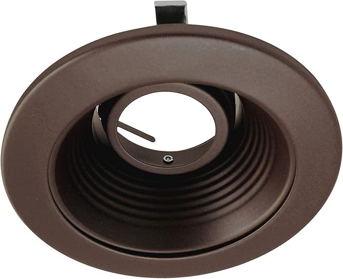 NICOR Lighting 4 inch Oil-Rubbed Bronze Recessed Baffle Trim for MR16 Bulb (14002OB-OB)