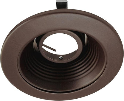 NICOR Lighting 4 inch Oil-Rubbed Bronze Recessed Baffle Trim for MR16 Bulb (14002OB-OB)