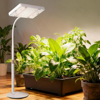Desk Grow Light, Bright Tabletop Grow Lights for Seed Starting, Seedlings, Bonsai, 25 Watt Power Draw, NO Need Adapter, 16"-24" Height Adjustable, Daisy Chain Function
