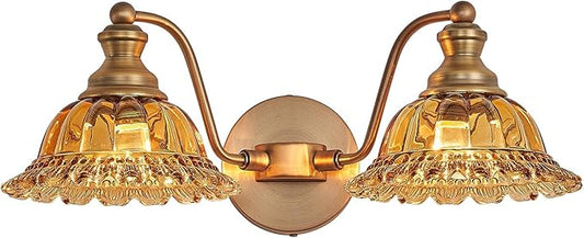 XIEDUN Tea 2 Light Vanity Light Bathroom Light Vanity Lights for Bathroom Vanity Light Fixtures