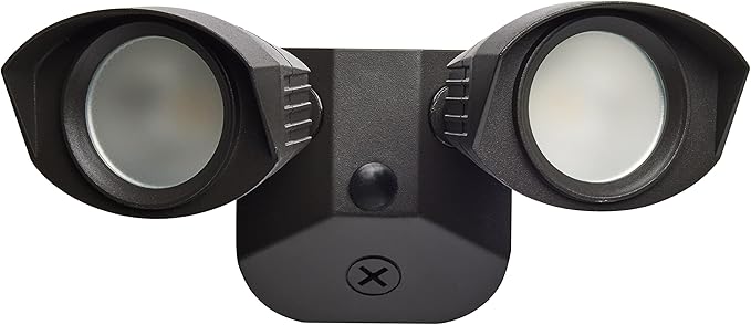 Nuvo 65/212 LED Dual-Head Security Light, 3000K, Bronze