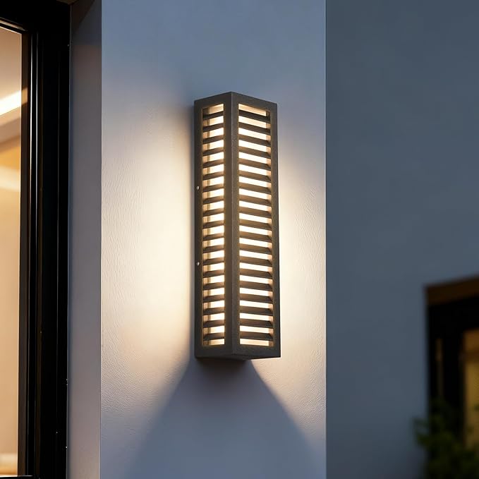 MVBT Outdoor Wall Lights, 20" Large Front Porch Light Fixtures Waterproof, 3000K Modern Outdoor Sconce Lights Hardwired, Patio Wall Light Fixture for House Outside Garage Doorway Hallway Garden