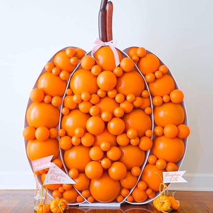 PartyWoo Orange Balloons 145pcs Different Sizes of 18 12 10 5 Inch Matte Fall Balloon Arch Kit Garland for Thanksgiving Halloween Little Cutie Baby Shower Birthday Party Decorations Orange-Y9