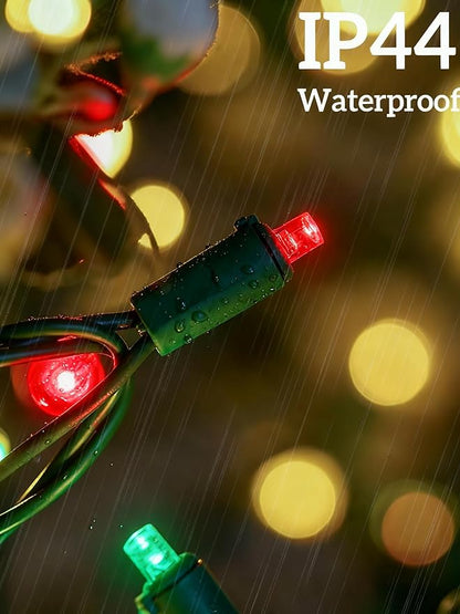 Led Christmas Net Lights for Bushes, 132LED 6FT x 6FT Connectable UL Certified Net Lights for Bushes Tree Shrubs Xmas Trunk Green Wire Christmas Decorations