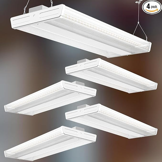 2FT 200W LED Commercial Linear High Bay Light 28000LM[Eqv.960W MH/HPS],AC100-277V【Driver Equipped】 5000K,Linear Hanging High Bay Light-4Pack