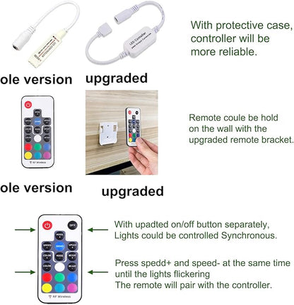 AIBOO RGB Color Changing LED Under Cabinet Lights Kit, Aluminum Slim Multi Color Puck Lights for Kitchen Counter Furniture Holiday Ambiance Christmas Decor Lighting (4 Lights)