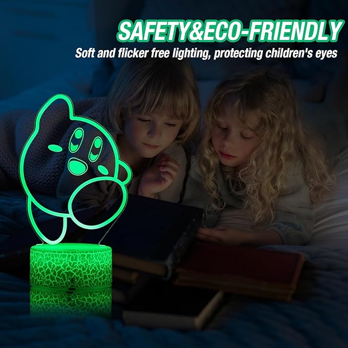 Creative Night Light 3D Lamp Room Decor 16 Colors Changing Gifts for Christmas Birthday