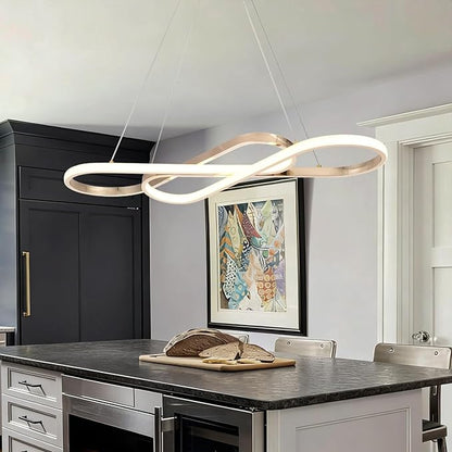 Modern LED Chandelier Dimmable Chandeliers for Foyer