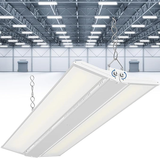 CINOTON 3FT 300W/250W/200W LED Linear High Bay Light, 100-277V Linear Shop Light Commercial, 5000K High Bay LED Shop Lights for Warehouse, Garage Factory, UL Listed 1 Pack