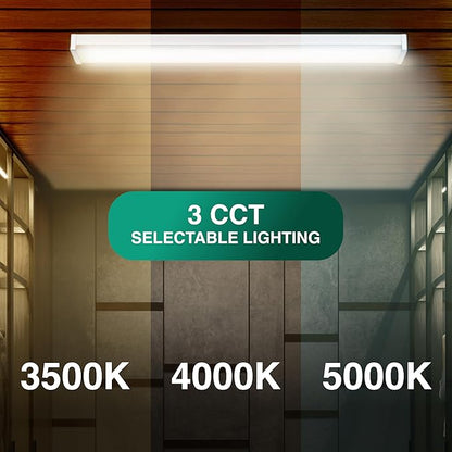 Sylvania 48" Integrated LED Wrap Light, 46W, 3 CCT Select (3000/4000/5000K), Dimmable, Linkable, 6000 LMS, White - 1 Pack (66741)