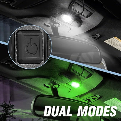 UTV Dome Light - White/Green, ACEC SHOP Universal Roll Bar Mount Dome Light UTV Interior Light Utility Roll Cage Lights LED Dome Light Bar Truck Bed Lights for UTV Polaris ATV RZR SxS Can-Am Kawasaki