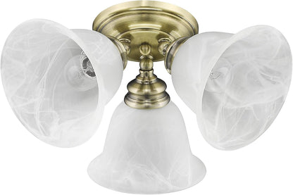 Livex Lighting 1358-01 Essex Ceiling Mount, Antique Brass