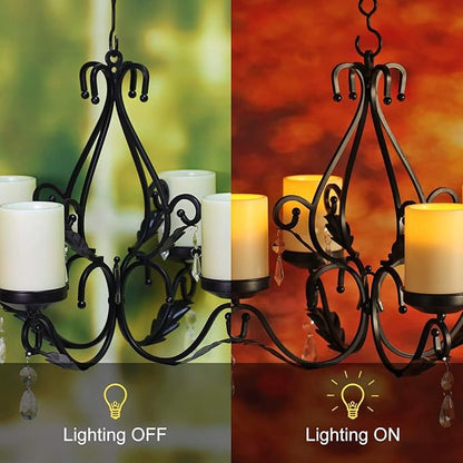 3 in 1 Ambient Lighting Chandelier Chain Hang Metal Wall Sconce