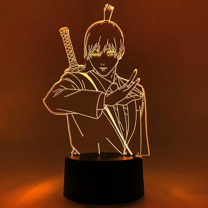 Otaku Lamps AKI Chainsaw Man – Anime Lamp Figure Night Light, 16 Color RGB LED – 3D Anime Room Décor Gift for Otaku