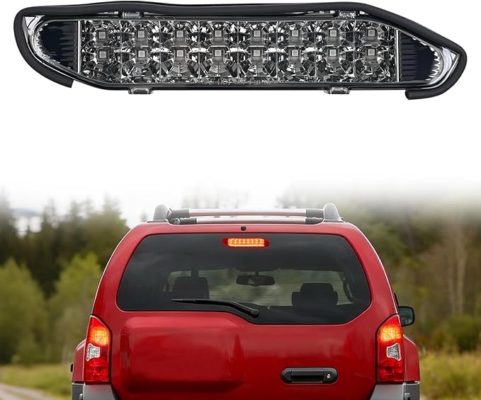 Nilight Third Brake Light Tail High Mount 3rd Stop Lights Smoked Lens Compatible with Nissan Xterra 2000 2001 2002 2003 2004 Van SUV Rear Center Cab Lamp