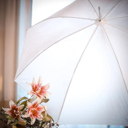 Wedding Umbrella - Manual Open - 10 Pack (White)