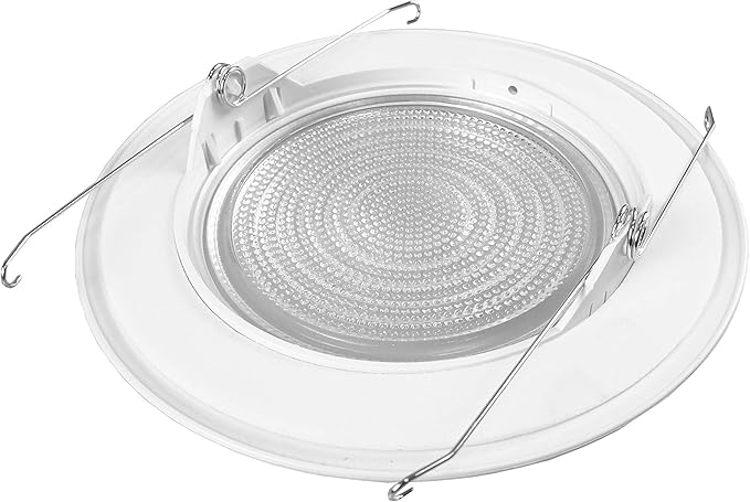 Nicor Lighting 17572 Lexan Shower with Fresnel Lens Trim for 17002A and 17003A 6-Inch IC,White