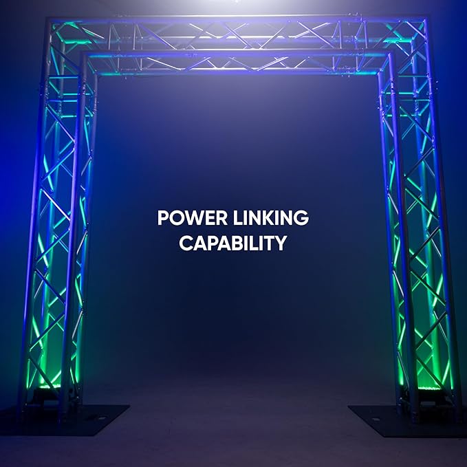 CHAUVET DJ – Slim Par 56 Ils Compact Led Wash Light | 108 RGB LEDs for Color Filled Output | Ils Compatible Coordinated Shows | On Fixture Color Control Without DMX | Power Linking Capability