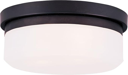 Livex Lighting 7391-07 Isis 2 Light Ceiling Mount or Wall Mount, Bronze