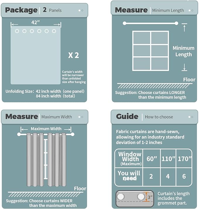 BGment Pure White Curtains 45 Inch Length 2 Panels Set for Bedroom, Grommet Thick Linen Look Burlap Textured Light Filtering Privacy Window Drapes for Farmhouse Living Room, 42 x 45 Inch