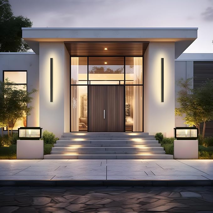 Outdoor Post Light,20X20 in Large Wired Lantern Column Lamp,Garden Light,for Mailbox, Flat Surface Patio Garden Decoration with IP54 Waterproof E26 Replaceable Light Bulb Post lamp