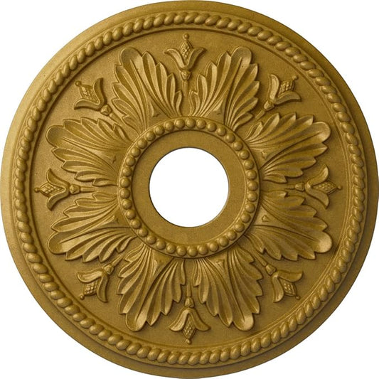 Ekena Millwork CM18ED1PGS Edinburgh Ceiling Medallion, Pharaohs Gold