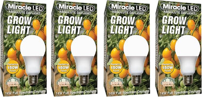 Miracle LEDs Full Spectrum Absolute Daylight Plus Grow Light Bulbs (4-Pack)
