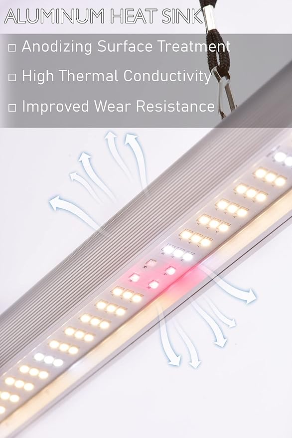 LED Grow Light Lamp Stand for Plant Vege Flower Herb Growth,Full Spectrum CRI 90+ White Light CCT 3200K,Isolated Dimming Power with On/Off Switch,Height Adjustable,100W,4FT
