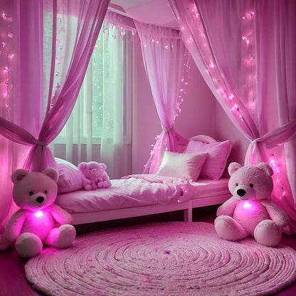 Etinga 200 LED Pink Fairy Lights, 66ft Plug-in Decorative String Lights with 8 Modes for Indoor Outdoor Bedroom Wall Tree Patio Wedding Party (Pink, 200 LED 66ft)