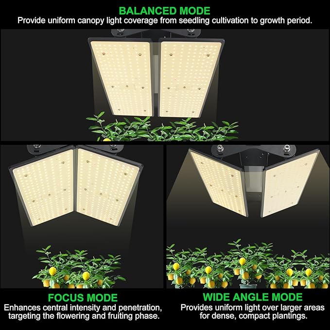 100W LED Plant Grow Light Meets Plant Growth Requirements Multi-Angle Adjustable, Hanging Design Suitable for Various Growing scenarios