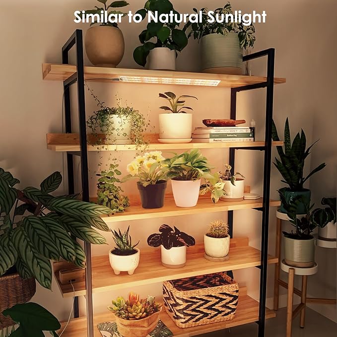 4PCS LED Grow Lights, 40w Full Spectrum Grow Light 540 LEDs Grow Lights for Indoor Plants with Timer Dimmable Thin Grow Light Panel for Under Cabinet Plant Seedlings Flowers Veg and More