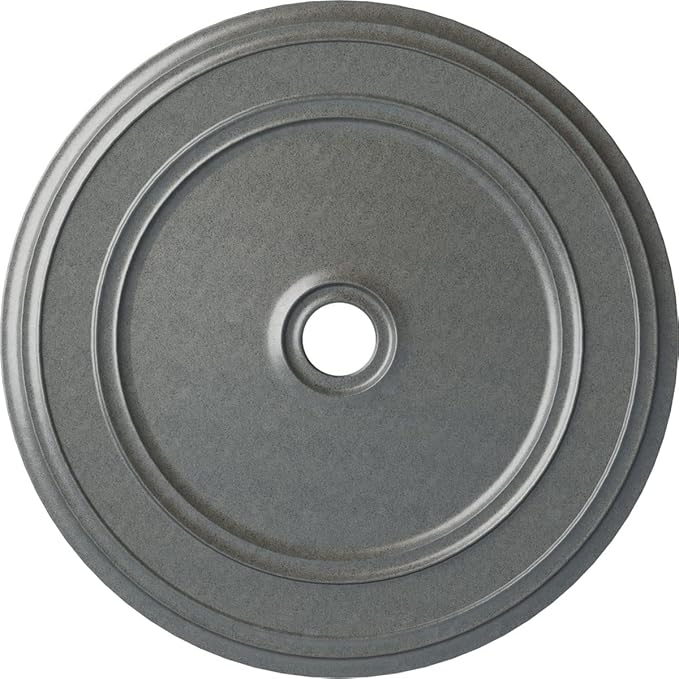 Ekena Millwork CM41CLPLS - 41 1/8"OD x 4"ID x 2 1/8"P Classic Ceiling Medallion (Fits Canopies up to 5 1/2") - Ceiling Medallion, Platinum