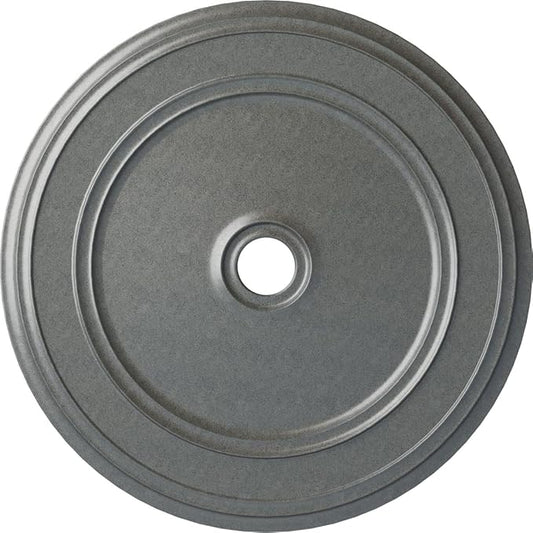 Ekena Millwork CM41CLPLS - 41 1/8"OD x 4"ID x 2 1/8"P Classic Ceiling Medallion (Fits Canopies up to 5 1/2") - Ceiling Medallion, Platinum