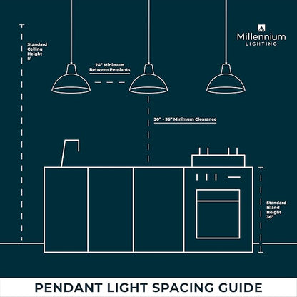 Millennium Lighting 3254-RBZ 4-Light Pendant