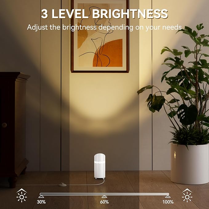 2 Pack Uplights Indoor Floor Can Lights, RGBW Spotlight Indoor with Foot Switch for Living Room Corner Sofa House Plant Wall Artwork Decor