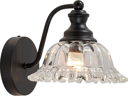 XIEDUN Vanity Light Black Wall Sconces Farmhouse Bathroom Sconces