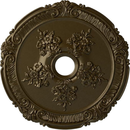 Ekena Millwork CM26ATBRS Attica with Rose Ceiling Medallion, Brass