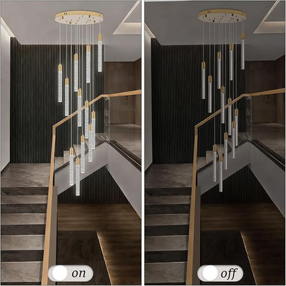 12-Light Pendant Light Fixtures,Gold Pendant Lights Kitchen Island, Modern Light Fixtures for Dining Room, Hallway, Living Room