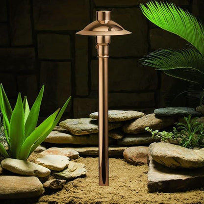 Kichler 15350CO Copper Path & Spread 1-Light 12V, Copper