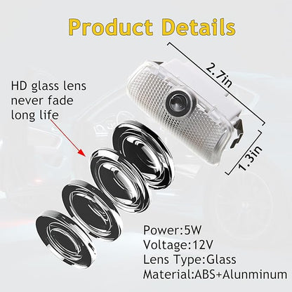 2Pcs Never Fade Car Door Lights Logo Projector,LED Welcome Lights for Q50 Q60 Q70 G25 G37 QX50/56/60/70/80 M25/35/37/45/56 FX35/37/45/50 EX25/35/37 Ghost Shadow Lamp (for IF-NT, 2pcs)