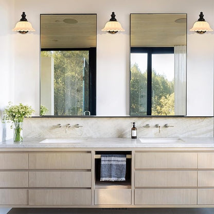 XIEDUN Vanity Light Black Wall Sconces Modern Bathroom Sconces