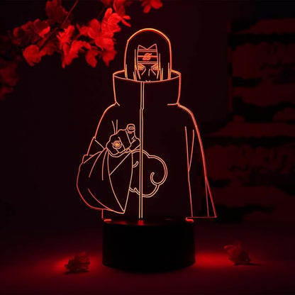 Otaku Lamps Itachi Genjutsu Naruto – Anime Night Light, 16 Color RGB LED – Gift for Otaku