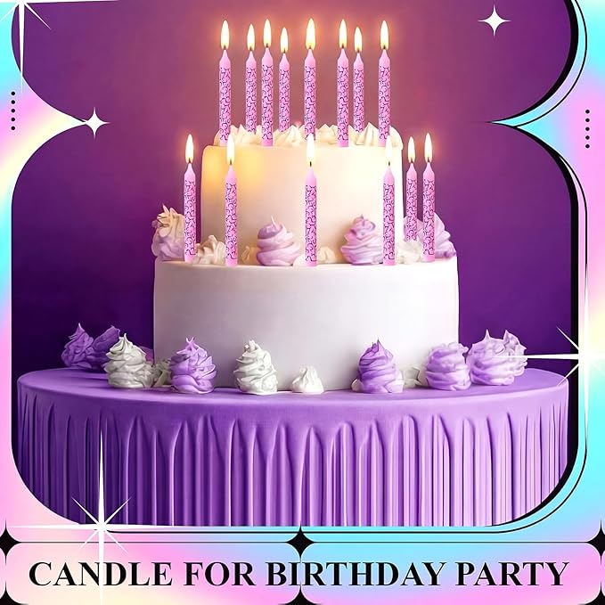 Conelist 12 Pcs Kpop Themed Birthday Candles Pink Lightning Birthday Decorations Cartoon Movie Cake Toppers for Kpop Themed Party Supplies