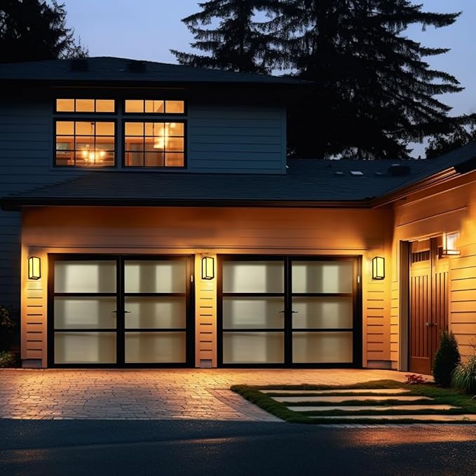 rosykite Outdoor Wall Sconce Lights, Square LED Porch Lights Outdoor 18W 3000K 4000K 5000K 3 Color Changeable,Exterior Outside Wall Lights for House Doorway,Carriage